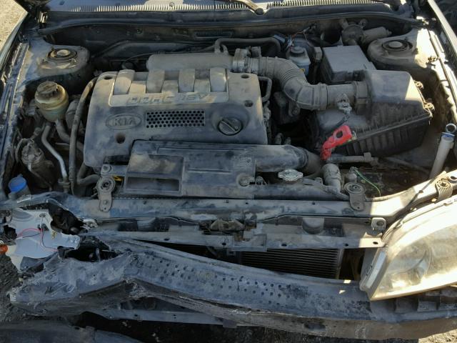 KNAFB121425148302 - 2002 KIA SPECTRA BA GREEN photo 7