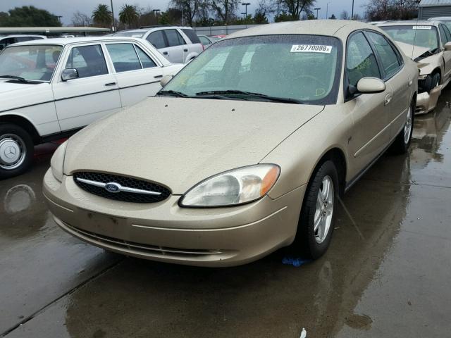 1FAFP56S4YA148966 - 2000 FORD TAURUS SEL GOLD photo 2