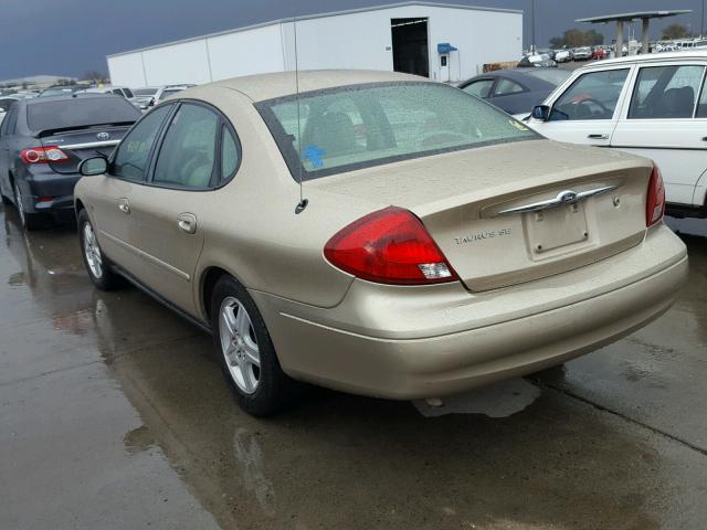 1FAFP56S4YA148966 - 2000 FORD TAURUS SEL GOLD photo 3