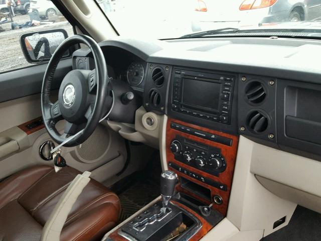 1J8HH58N86C192647 - 2006 JEEP COMMANDER შავი ფოტო 9