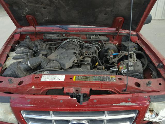 1FTYR44E93PA66516 - 2003 FORD RANGER SUP RED photo 7