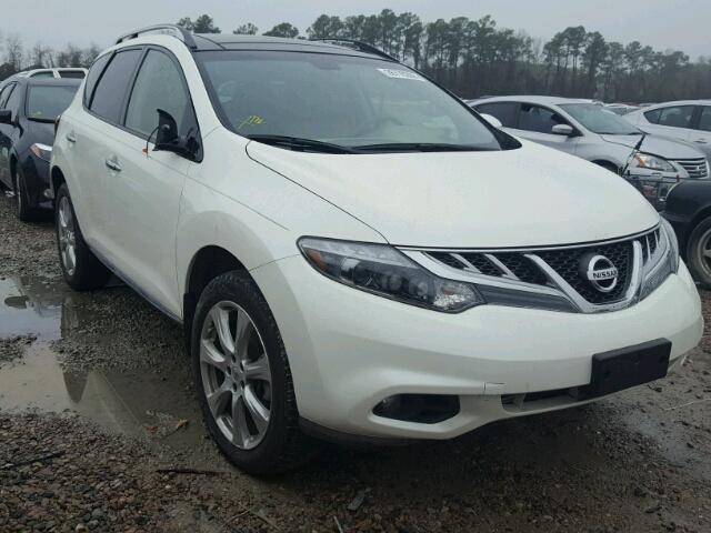 JN8AZ1MU2EW403466 - 2014 NISSAN MURANO S WHITE photo 1