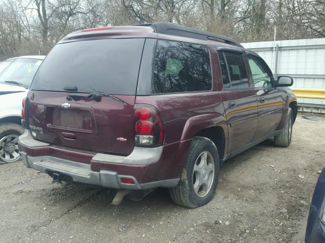 1GNET16S766107846 - 2006 CHEVROLET TRAILBLAZE BURGUNDY photo 4