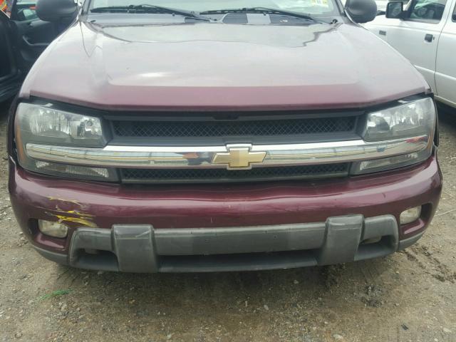 1GNET16S766107846 - 2006 CHEVROLET TRAILBLAZE BURGUNDY photo 7