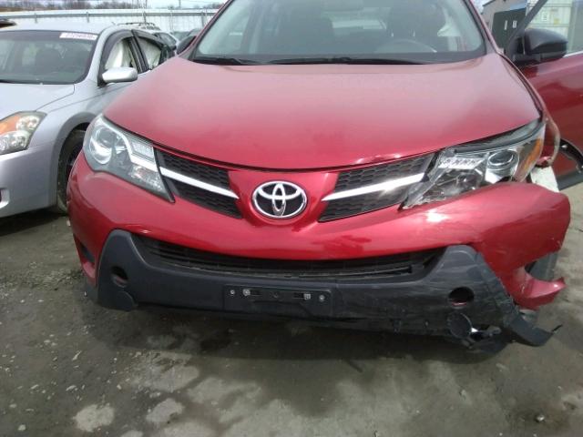 JTMBFREV7ED069655 - 2014 TOYOTA RAV4 LE RED photo 7