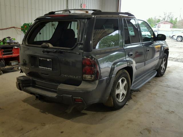 1GNDT13S642168500 - 2004 CHEVROLET TRAILBLAZE BLUE photo 4