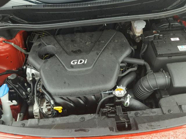 KNADM5A3XF6501430 - 2015 KIA RIO LX Կարմիր լուսանկար 7