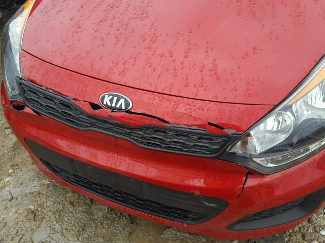 KNADM5A3XF6501430 - 2015 KIA RIO LX Կարմիր լուսանկար 9