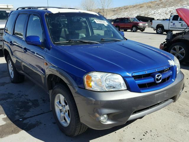 4F2CZ96155KM16502 - 2005 MAZDA TRIBUTE S BLUE photo 1