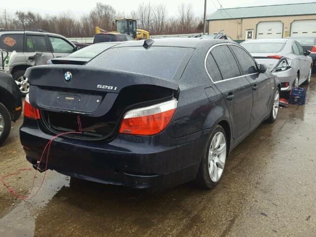 WBANU53519C118145 - 2009 BMW 528 I BLACK photo 4