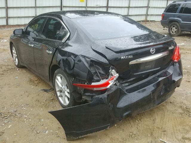 1N4AA5AP3AC866078 - 2010 NISSAN MAXIMA S BLACK photo 3