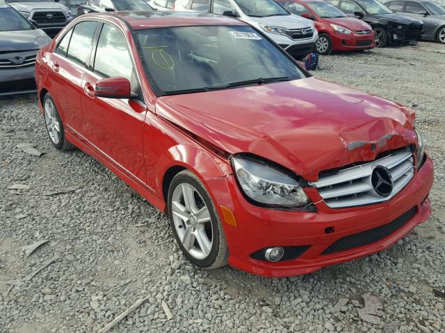 WDDGF5EB8AF432764 - 2010 MERCEDES-BENZ C 300 RED photo 1