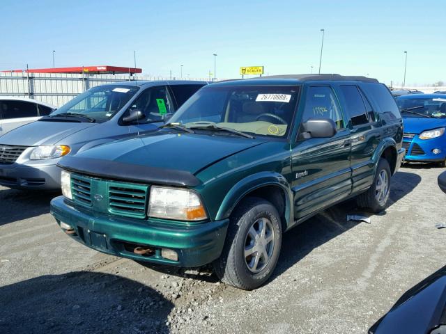 1GHDT13WXX2719828 - 1999 OLDSMOBILE BRAVADA GREEN photo 2