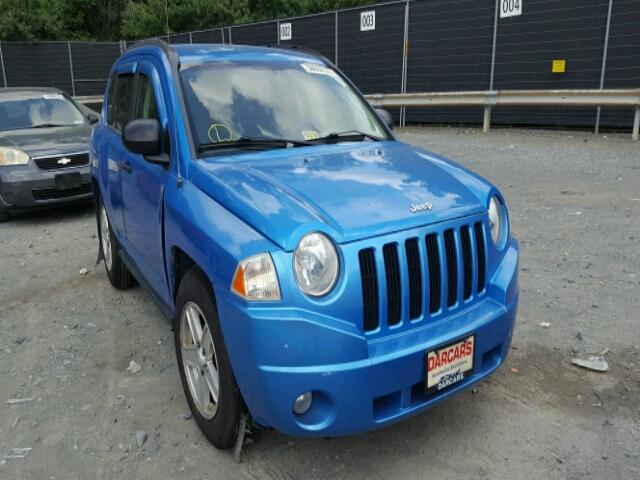 1J8FT47W78D547802 - 2008 JEEP COMPASS SP BLUE photo 1