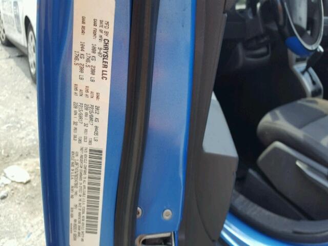 1J8FT47W78D547802 - 2008 JEEP COMPASS SP BLUE photo 10