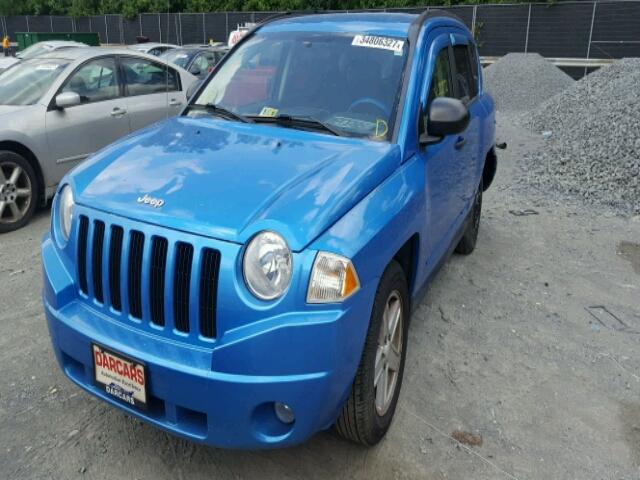1J8FT47W78D547802 - 2008 JEEP COMPASS SP BLUE photo 2