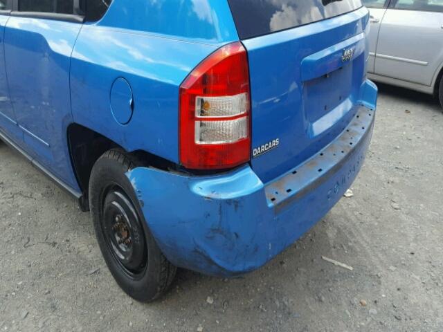 1J8FT47W78D547802 - 2008 JEEP COMPASS SP BLUE photo 9