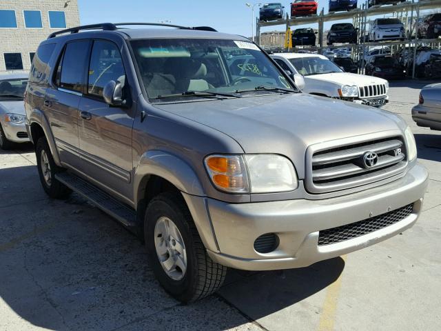 5TDBT44A71S005205 - 2001 TOYOTA SEQUOIA SR TAN photo 1