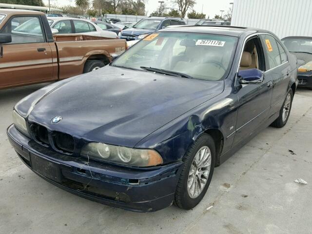 WBADT534X1CE90368 - 2001 BMW 530 I BLUE photo 2