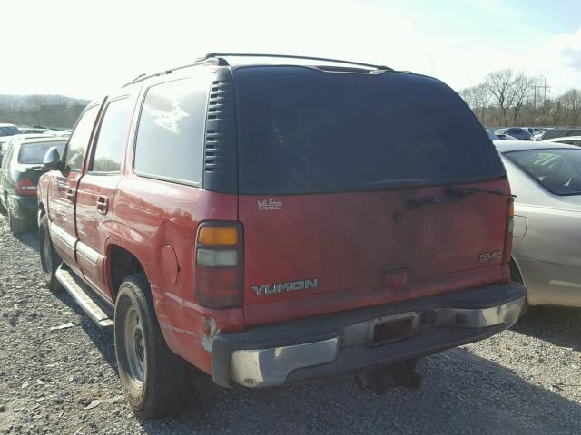 1GKEK13Z32J281034 - 2002 GMC YUKON RED photo 3