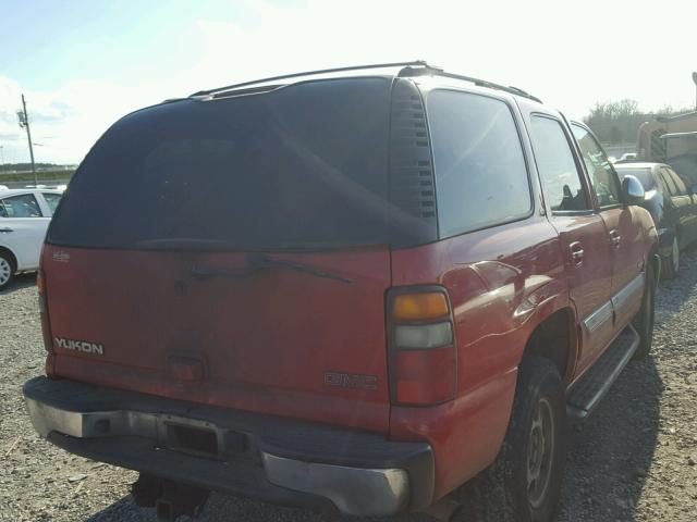 1GKEK13Z32J281034 - 2002 GMC YUKON RED photo 4