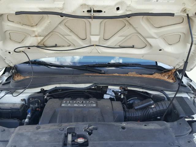 2HKYF18766H542563 - 2006 HONDA PILOT EX WHITE photo 7