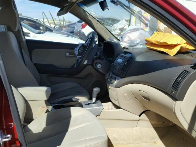 KMHDU46D98U296966 - 2008 HYUNDAI ELANTRA GL BURGUNDY photo 5