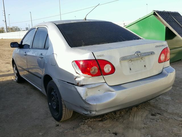 JTDBR32E660073388 - 2006 TOYOTA COROLLA CE SILVER photo 3