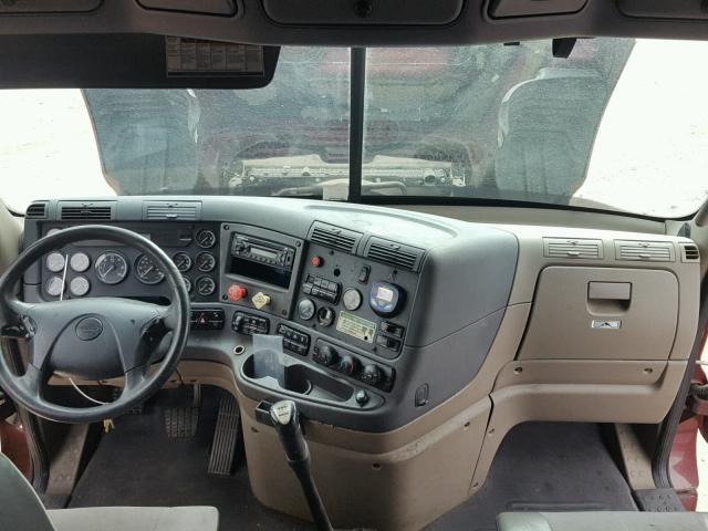 1FUJGLDR3ASAF1287 - 2010 FREIGHTLINER CASCADIA 1 MAROON photo 9