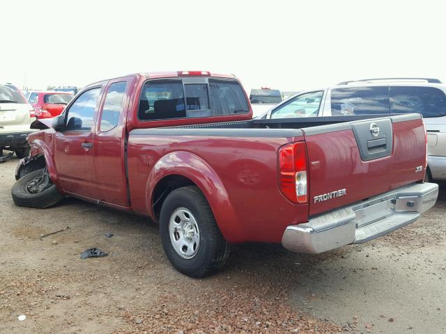 1N6BD06T27C431878 - 2007 NISSAN FRONTIER K RED photo 3