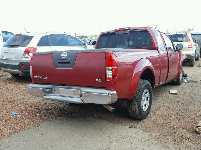 1N6BD06T27C431878 - 2007 NISSAN FRONTIER K RED photo 4