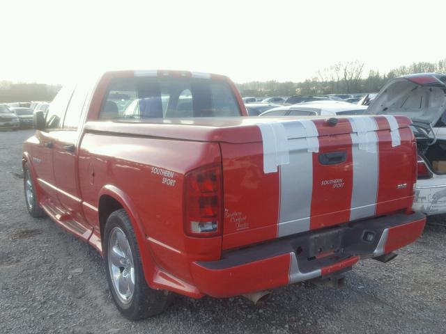 1D7HA18D23S345364 - 2003 DODGE RAM 1500 S RED photo 3