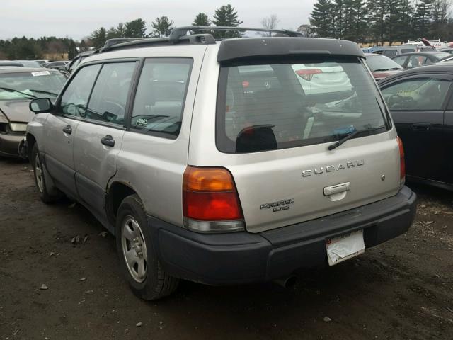 JF1SF6350YH709287 - 2000 SUBARU FORESTER L SILVER photo 3