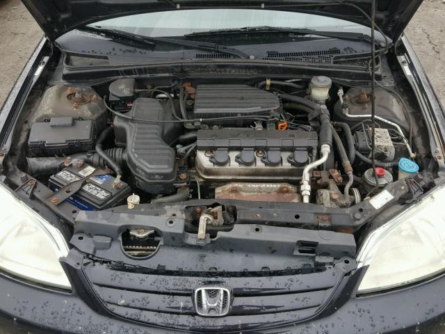 2HGES26772H507364 - 2002 HONDA CIVIC EX შავი ფოტო 7