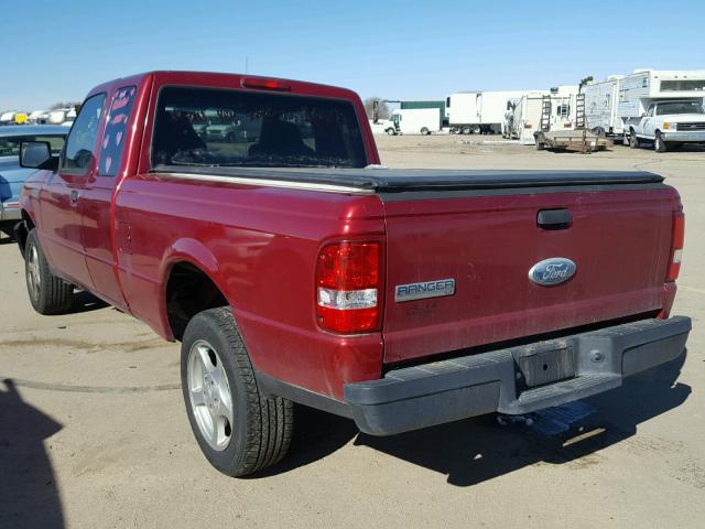 1FTYR44U76PA09811 - 2006 FORD RANGER SUP RED photo 3