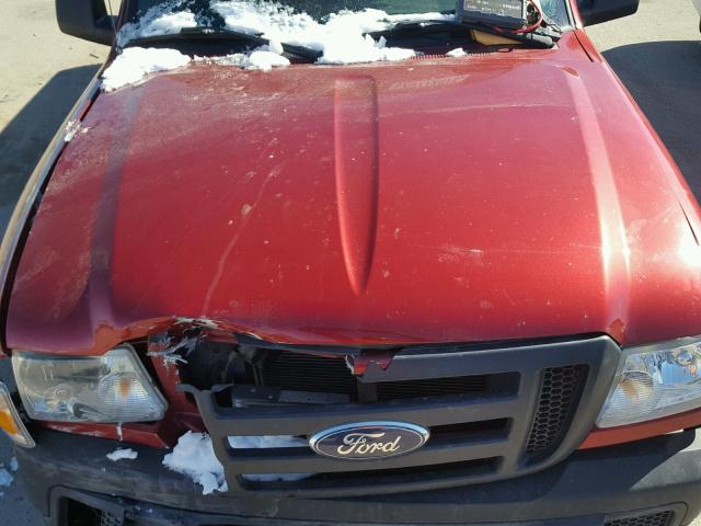 1FTYR44U76PA09811 - 2006 FORD RANGER SUP RED photo 7