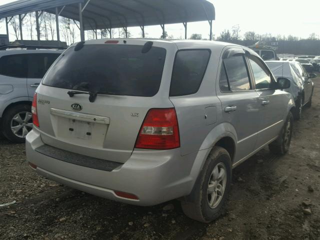 KNDJD736X75728083 - 2007 KIA SORENTO EX SILVER photo 4