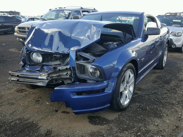 1ZVFT82H365164936 - 2006 FORD MUSTANG GT BLUE photo 2