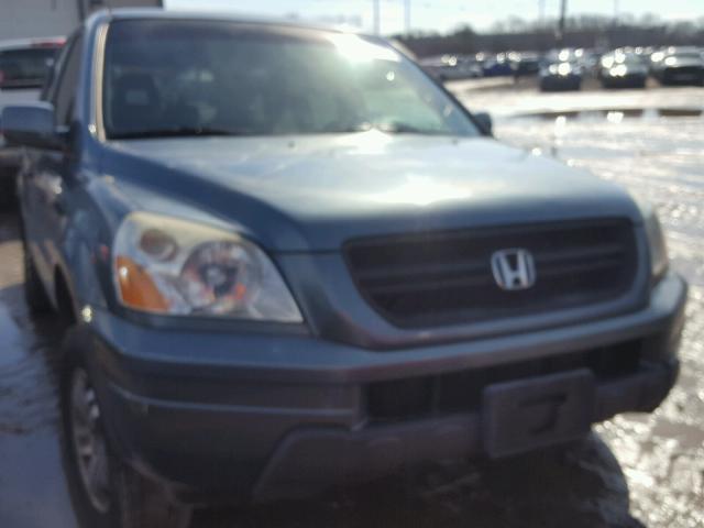 2HKYF18645H547606 - 2005 HONDA PILOT EXL BLUE photo 1