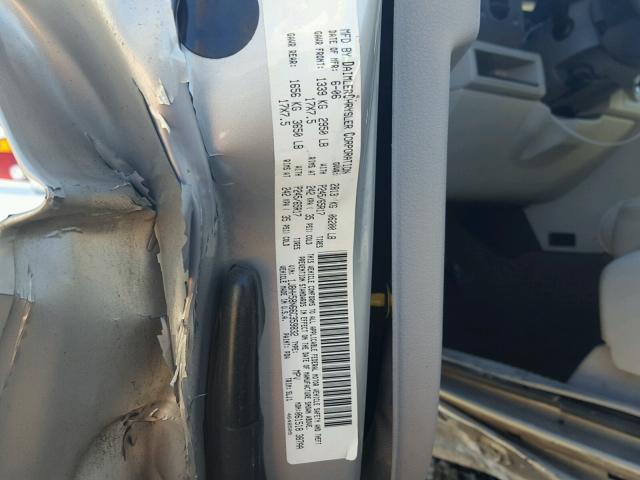 1J8HH58N66C359832 - 2006 JEEP COMMANDER GRAY photo 10