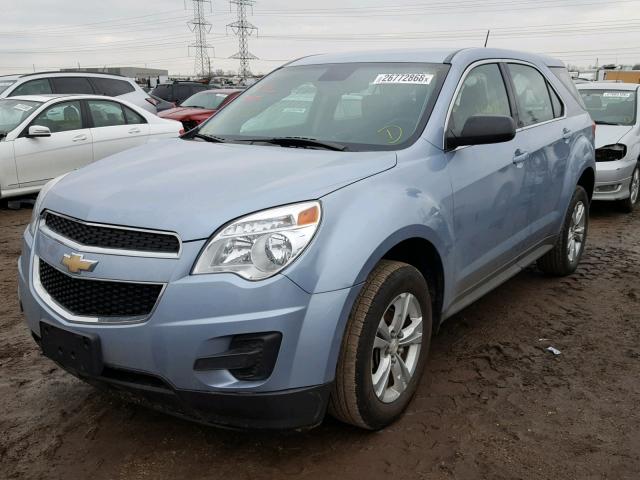 2GNALAEK0E6135528 - 2014 CHEVROLET EQUINOX LS BLUE photo 2