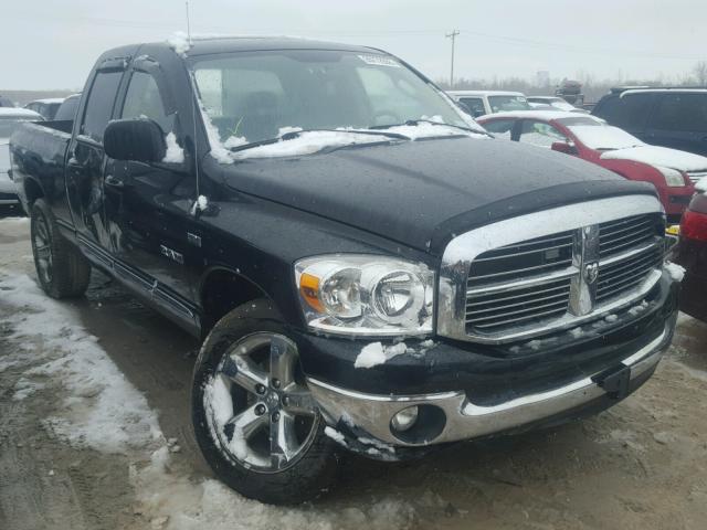 1D7HU182X8S525818 - 2008 DODGE RAM 1500 S BLACK photo 1