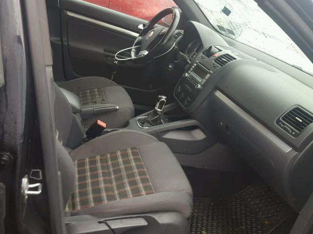 3VWDA71K69M071654 - 2009 VOLKSWAGEN GLI შავი ფოტო 5