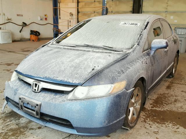 1HGFA16836L013165 - 2006 HONDA CIVIC EX BLUE photo 2