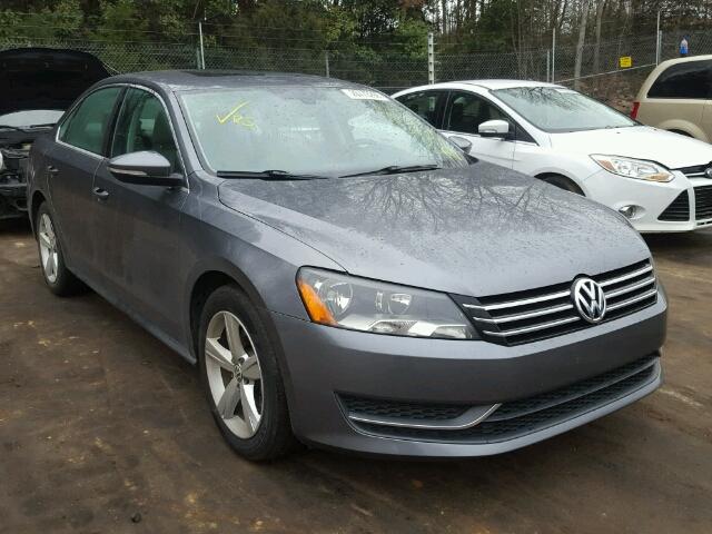 1VWBP7A36CC057146 - 2012 VOLKSWAGEN PASSAT SE GRAY photo 1