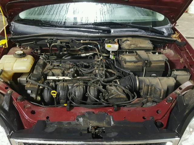 1FAFP36N97W202391 - 2007 FORD FOCUS ZXW BURGUNDY photo 7