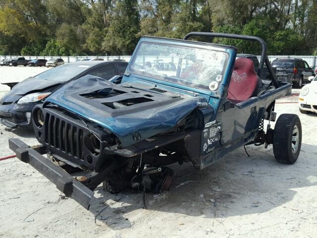 1J4FY19SXWP799888 - 1998 JEEP WRANGLER / BLACK photo 2