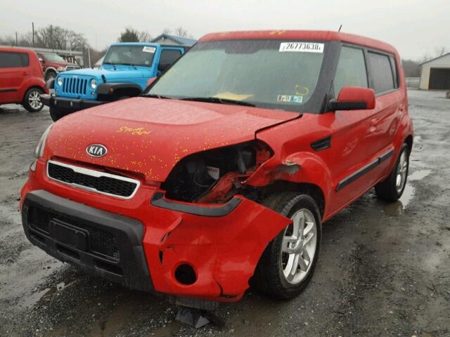 KNDJT2A23A7188786 - 2010 KIA SOUL + RED photo 2