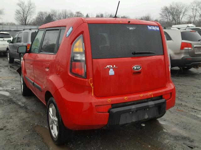 KNDJT2A23A7188786 - 2010 KIA SOUL + RED photo 3