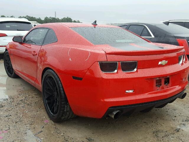 2G1FK1EJXA9100389 - 2010 CHEVROLET CAMARO SS RED photo 3